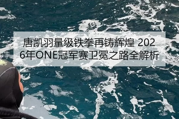 唐凯羽量级铁拳再铸辉煌 2026年ONE冠军赛卫冕之路全解析